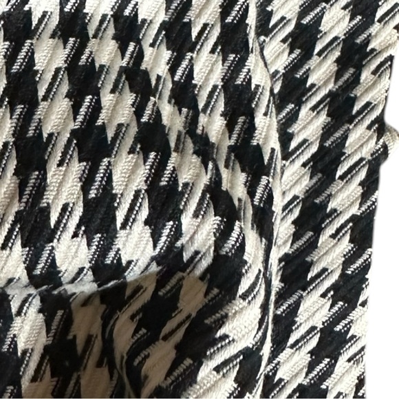 Rachel Zoe Houndstooth Midi Dress NWT 8 Black White Sleeveless Double Breasted - Picture 5 of 10